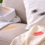 Λεκέδες από Μακιγιάζ και Καλλυντικά σε διάφορα υφάσματα. Λεκές από μακιγιάζ σε λευκό πουκάμισο, λεκές από κραγιόν σε ύφασμα, λεκές από μάσκαρα σε μαξιλαροθήκη